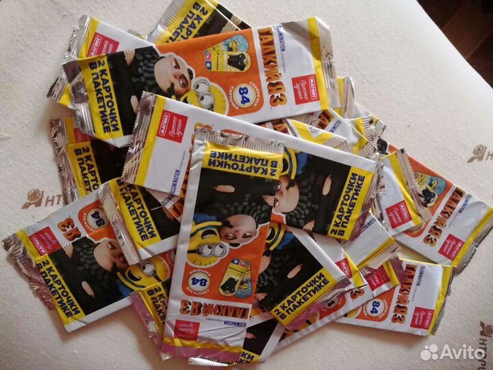 Карточки миньоны запечатанные