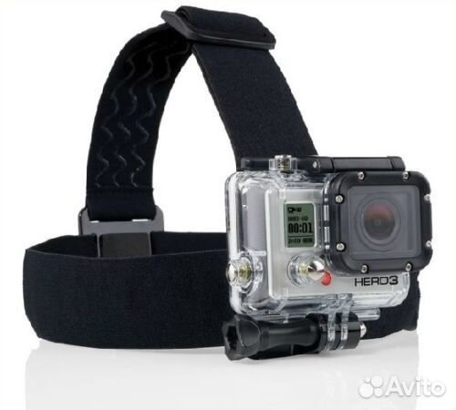 Крепление-ремень на голову нескользящее для GoPro
