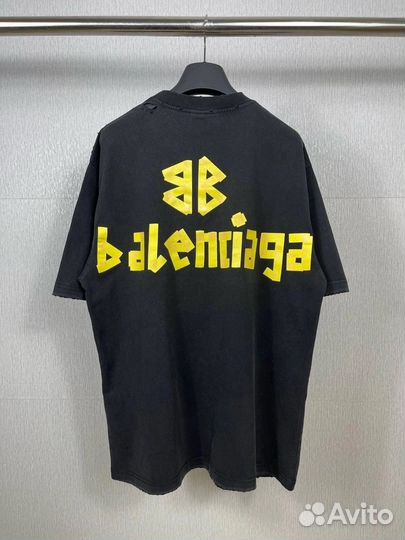 Футболка balenciaga оверсайз