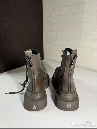 Ботинки Balenciaga Leather Type Brown