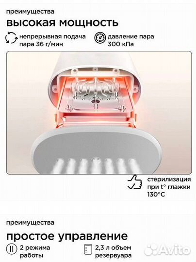 Вертикальный отпариватель Mijia zqgtj02KL 2.3 л