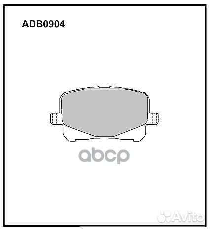 Колодки тормозные дисковые перед ADB0904 AL