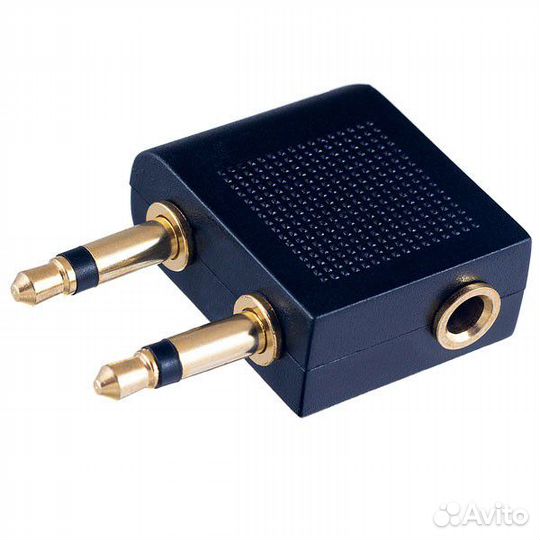 Переходник 3,5 мм аудио авиационный