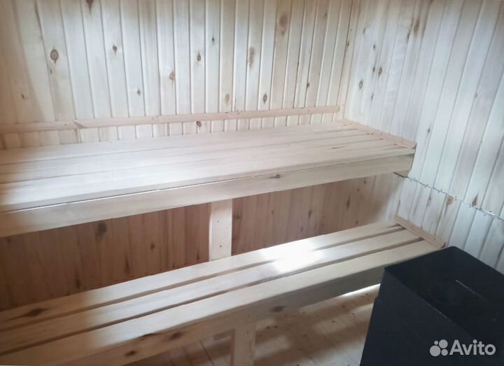 Баня мобильная из бруса 6 х 2.3
