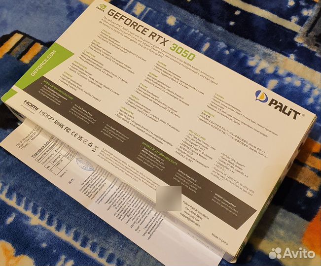 Видеокарта Palit RTX 3050 StormX новая
