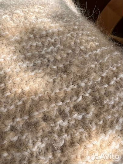 Бактус вязаный из собачьей шерсти, ручная работа