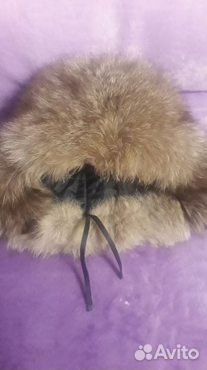 Шапка-ушанка песец/чернобурка