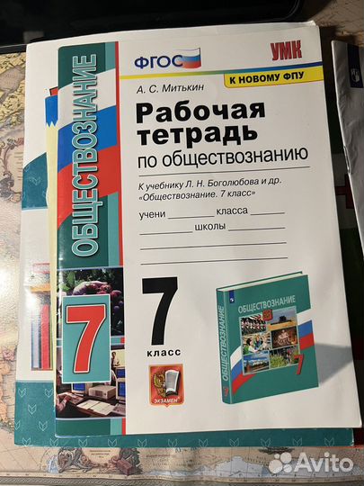 Рабочие тетради 7,5 класс общество и литература