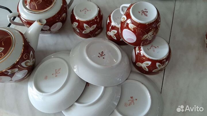 Сервиз чайный. Слива. Вербилки. 1950-е гг