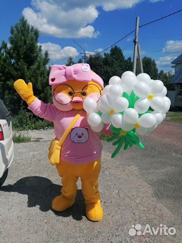 Аниматор ростовая кукла уточка Лалафанфан