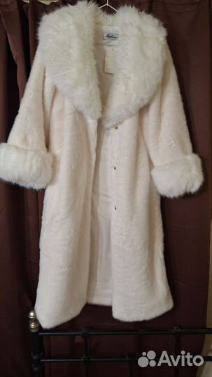 Шуба белая длинная прокат аренда