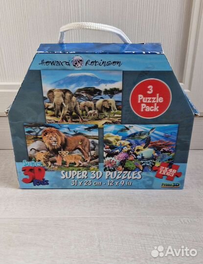 3D Пазл «В мире животных 3 в 1»