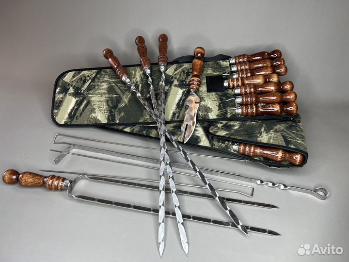 Набор шампуров в чехле новый