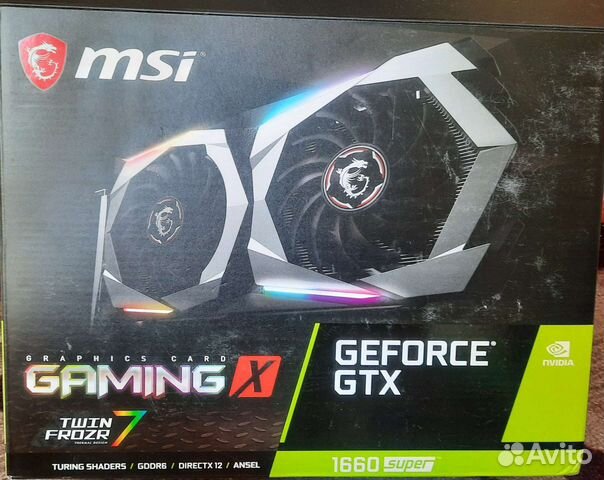 Видеокарта MSI GTX 1660 super 6gb купить в Москве | Электроника | Авито