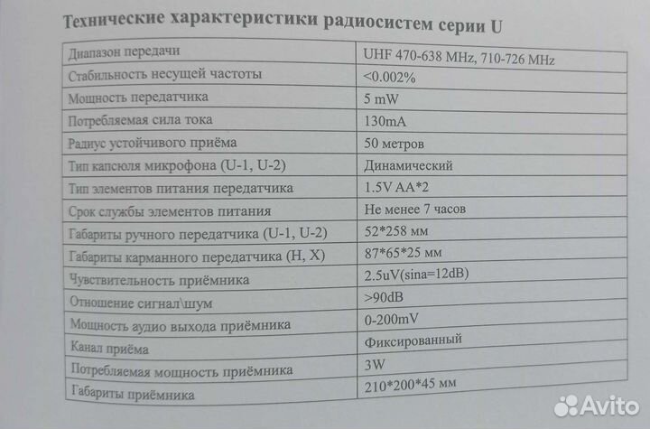 Микрофонная радиосистема ECO-U2