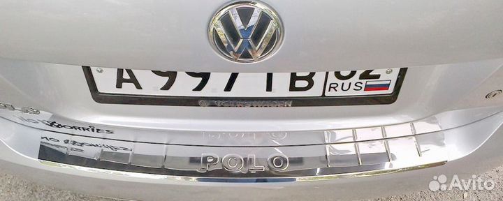 Накладка бампера VW Polo фольксваген поло 5