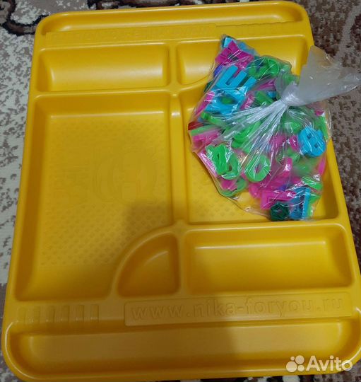 Доска магнитная и для мелков с буквами