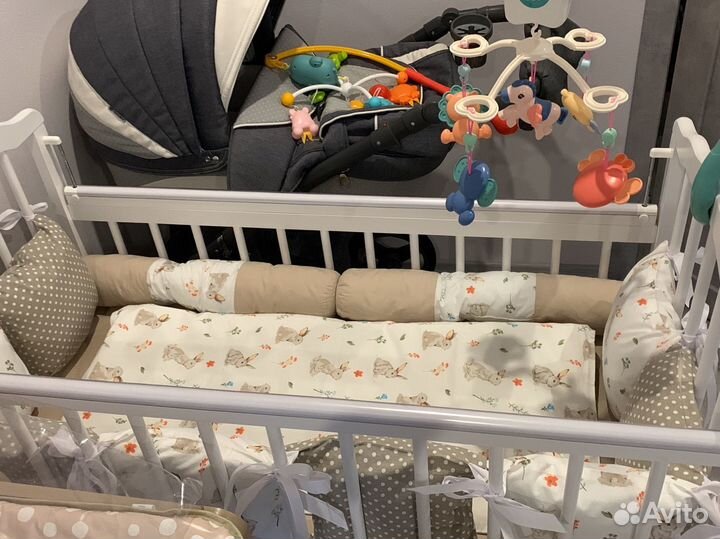 Бортики в кроватку бу