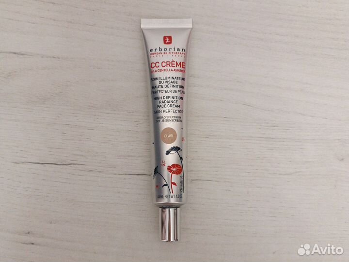 Erborian cc creme Clair 45 ml. Большой размер