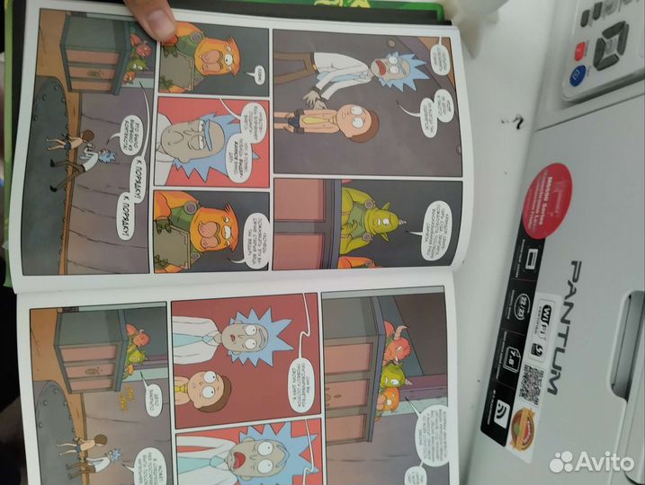 Книга-комикс Рик и морти