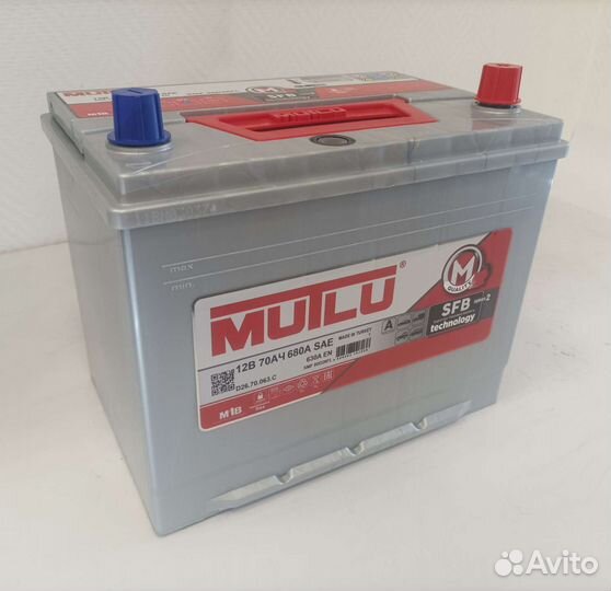 Mutlu Asia SFB2 70Ач 680A(EN) для Toyota Camry
