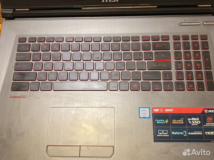 Игровой ноутбук msi gv72 8RD-039RU