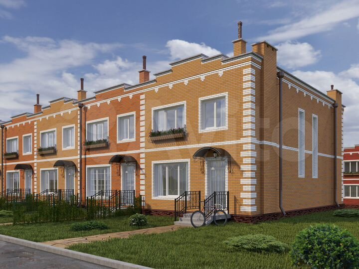 Таунхаус 65,8 м² на участке 1 сот.