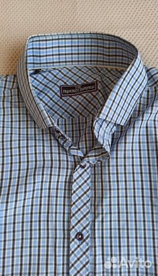 Рубашка мужская в клетку Francesco Marinelli Slim