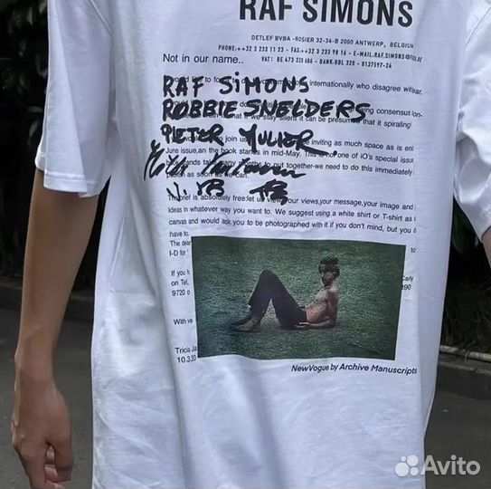 Raf simons футболка