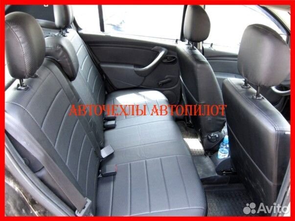 Чехлы Автопилот Renault Sandero 1 из экокожи чёрны