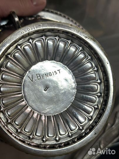 Вазочка серебрение со вставкой