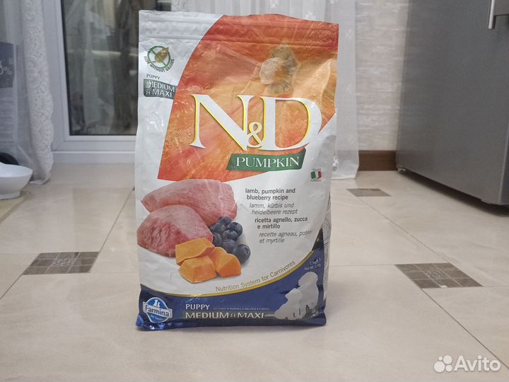 Сухой корм для щенков мелких,крупных пород Farmina