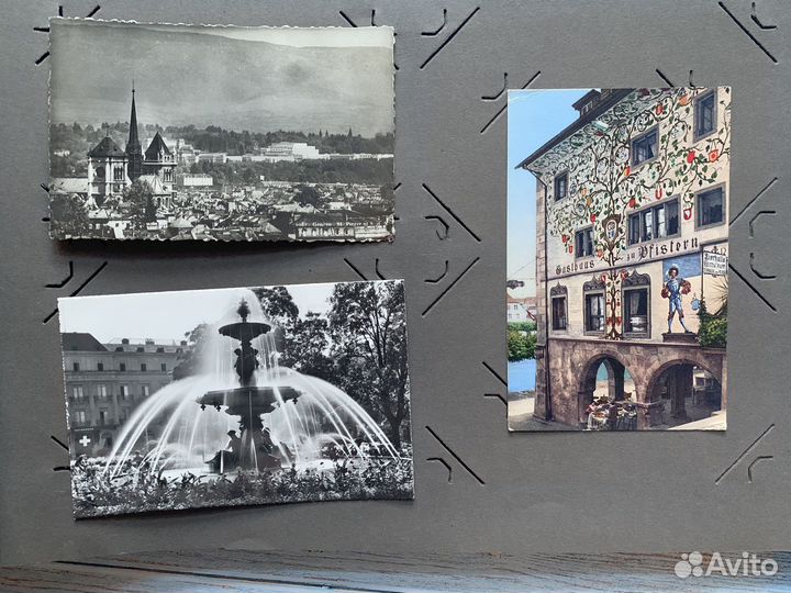 Винтажный альбом для открыток