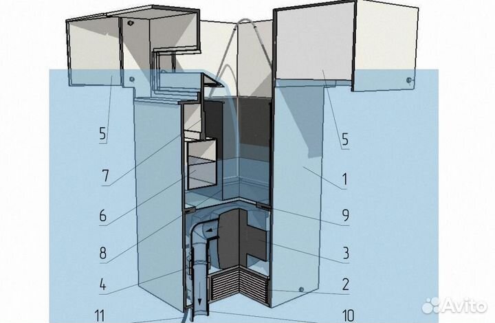 Скиммер для большого пруда
