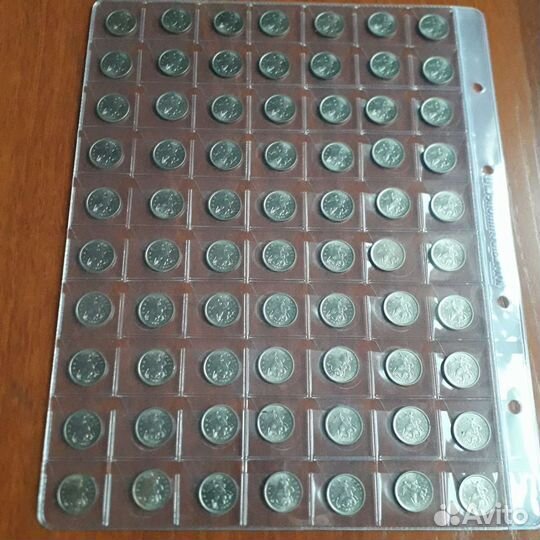 Лист монет: 1 копейка