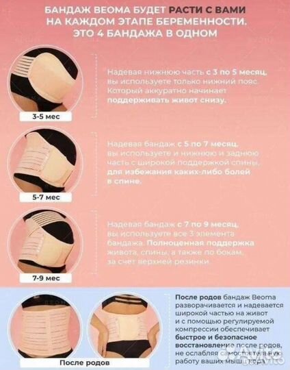Бандаж для беременных и послеродовой