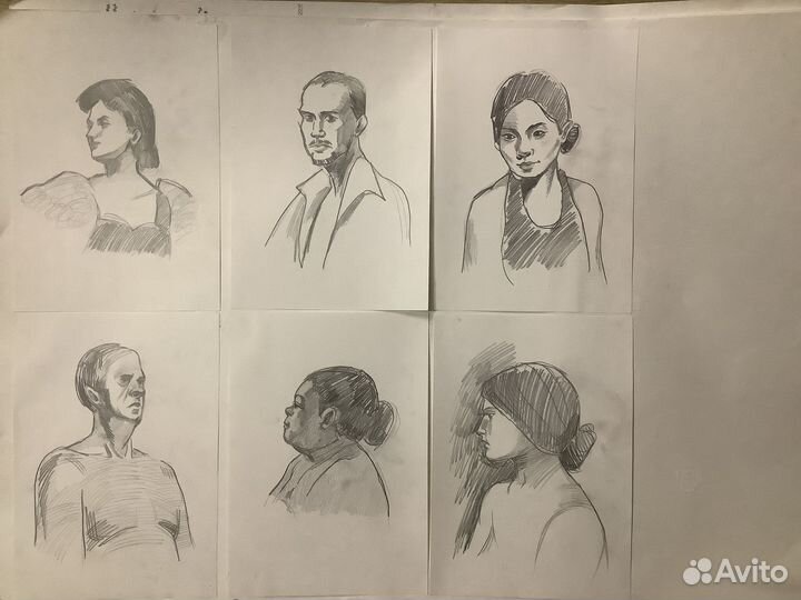 Наброски людей А4