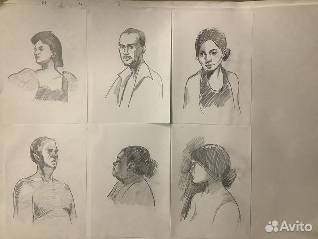 Наброски людей А4