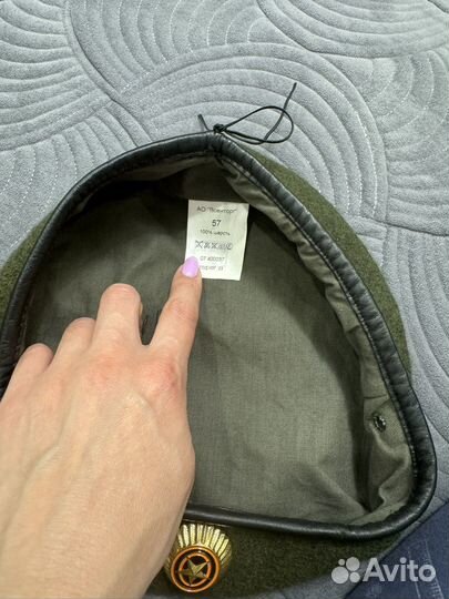 Берет оливковый