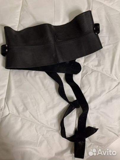 Кожаный пояс корсет