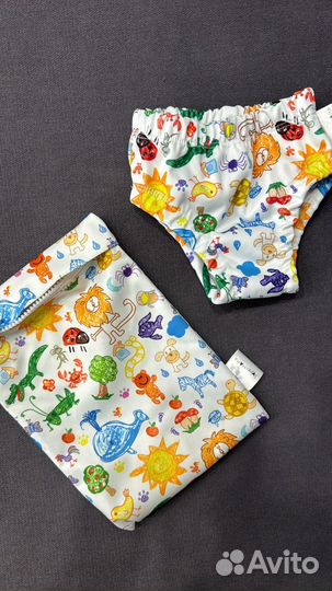 Трусики подгузник для плавания многоразовые
