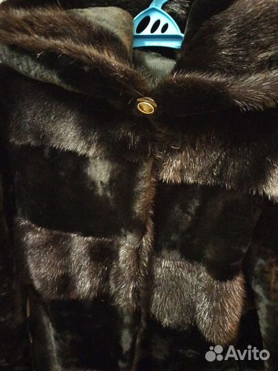 Шуба комбинированная норка/мутон