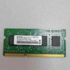 Оперативная память ddr3 2GB для ноутбука