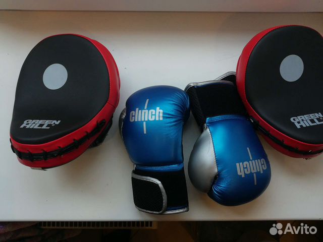 Лапы и боксерские перчатки детские 4 oz