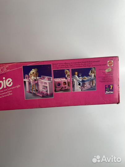 Barbie мебель pink magic action dishwasher 1991