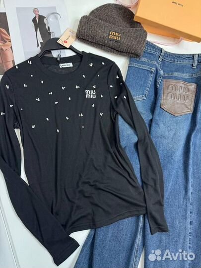 Лонгслив miu miu