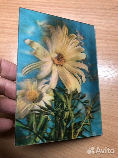 Переливные календарики СССР открытки