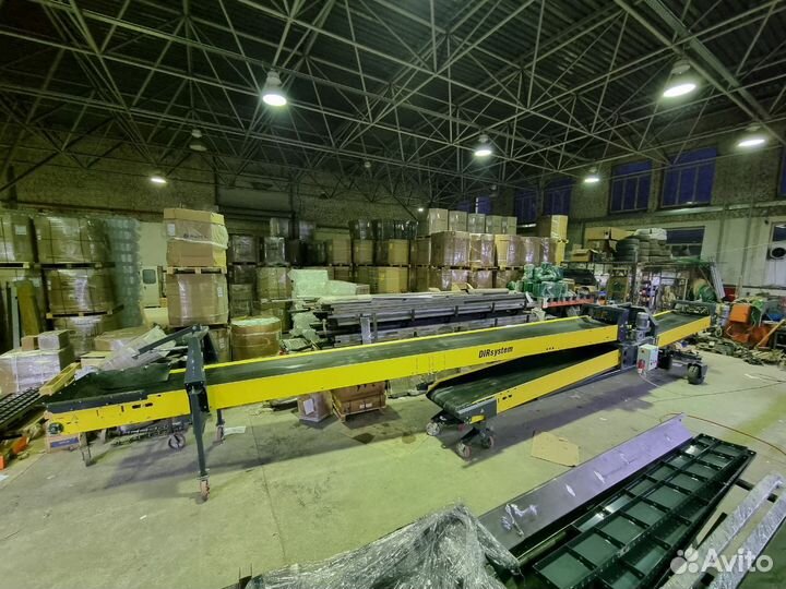 Транспортер ленточный раздвижной 13м (16м)