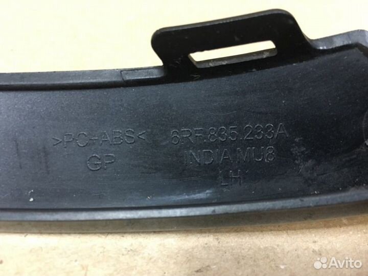 Накладка бампера передняя левая Volkswagen Polo