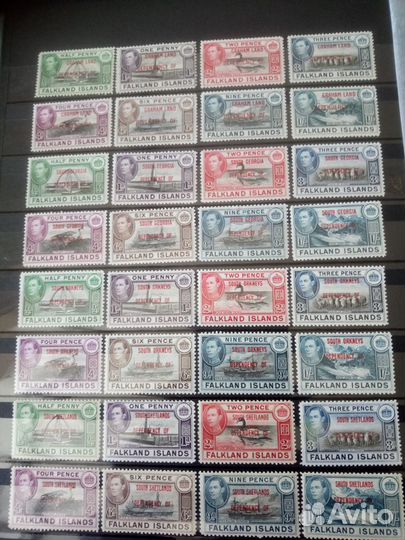 Коллекция марок британских колоний